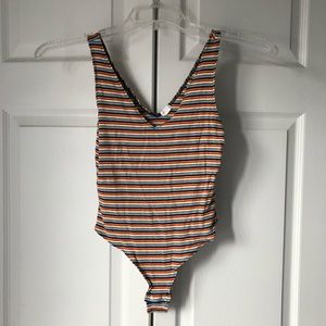 Rainbow Striped Bodysuit